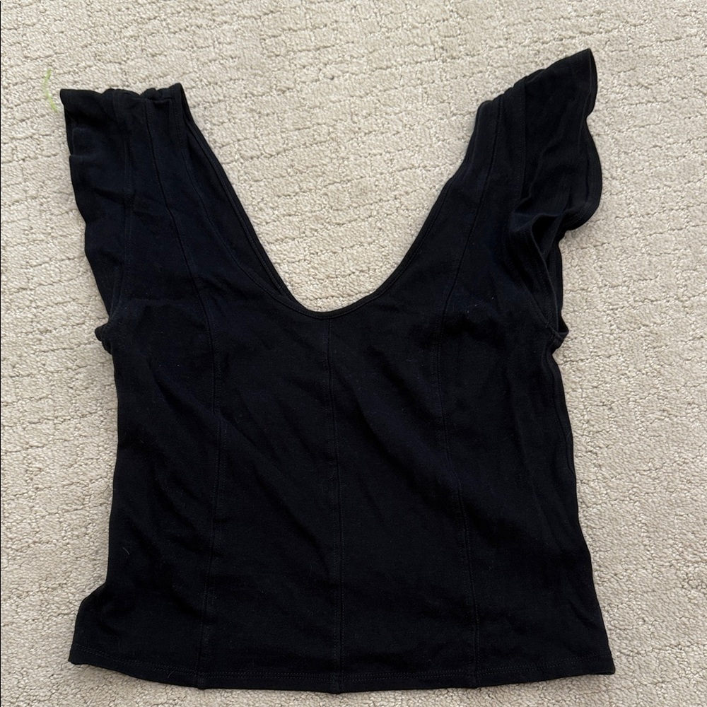 Free people Elegant Black Women's Top
